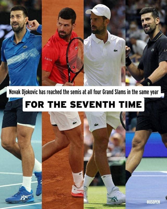 开云APP-38岁仍具竞争力！德约今年四大满贯均打入半决赛，生涯第七次实现